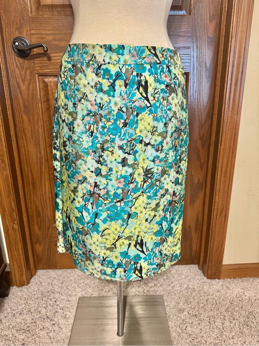 Pre-owned J. Crew Size 4 Multicolor Pencil Skirt